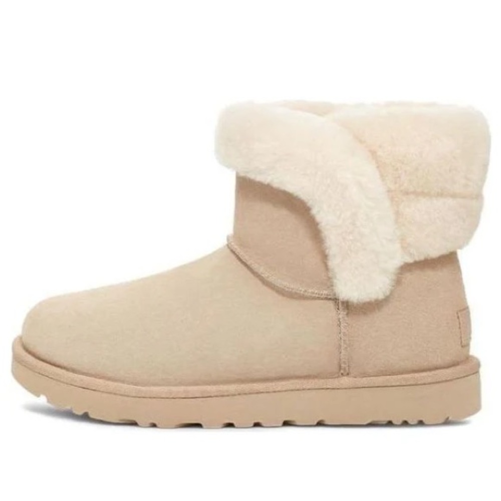 UGG Saniya Shearling Mini Boots in Tan
